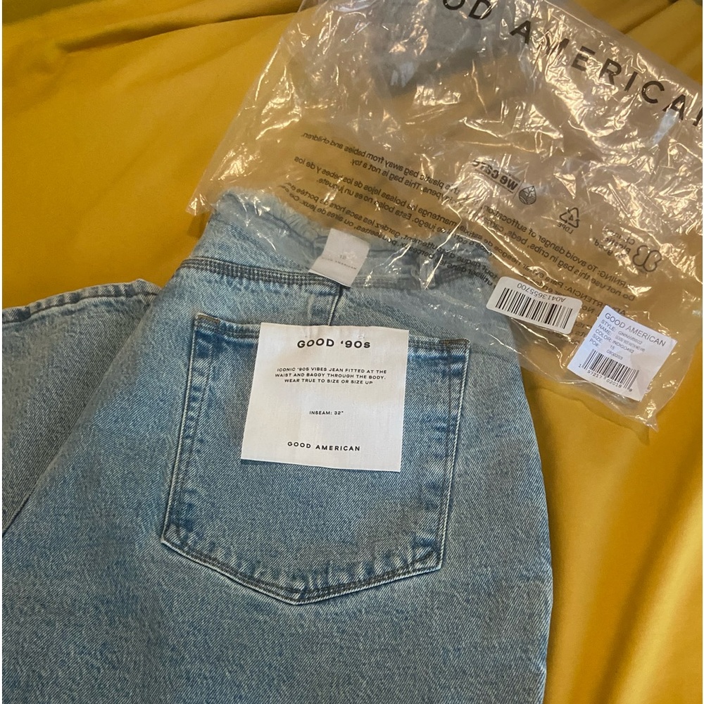 Brand new never worn all tags packaging included good American good 80s size 15.